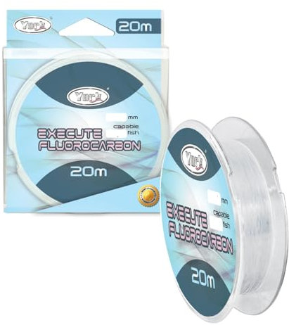Filo da pesca York Execute 100% FLUOROCARBON 20 m 0,25-0,37 mm (0,50 mm/35 kg)
