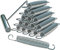 Trampoline Springs for 15ft 16ft Long-lasting Fitness,Heavy-Duty Galvanised 7 inch trampoline springs,Metal Rust Resistant,16pcs+1pc Puller tool