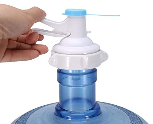 Distributeur d'eau manuel, Bouteille d'eau pour boisson pompe pour bouteille de 5 gallons avec bec verseur d'eau potable avec bouchon anti-poussière, pour bouteille à boire supérieure de 55 mm