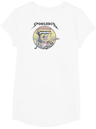 Spongebob Squarepants Heavy Metal Rock T-Shirt