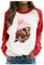 yiouyisheng Pullover Damen Tier Drucken Teenager Mädchen Sweatshirt mit Eulen Muster Langarmshirt Winter Rundhals Langarm Shirts Pulli Bluse Tops Jumper Owl Print Sweater Oberteile