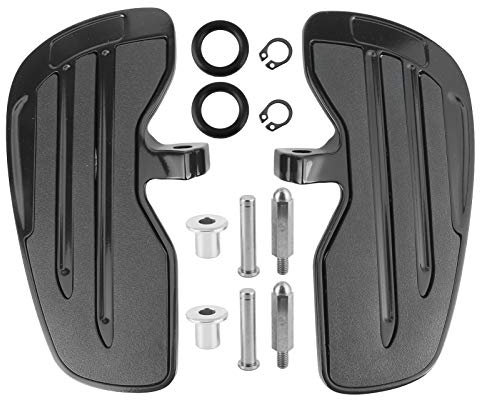 Repose-pieds de moto, repose-pieds en aluminium pour conducteur avant pour Indian Scout for Sixty for Bobber 2015‑2021(Noir)