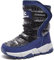 GUBARUN Schneestiefel Jungen Mädchen Winterstiefel Kinder Winter Outdoor Wasserdicht Warme Stiefel（N-Saphir, EU 33