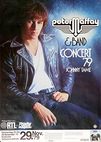 Premium Poster/Plakat | DIN A1 | Wanddeko | Live Konzert Veranstaltung » Peter Maffay & Band - In Concert, Karlsruhe 1979 «