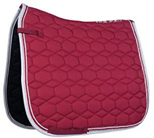 HKM Crystal Fashion Schabracken Weinrot Dressur