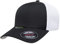 Flexfit Unisex-Erwachsene Melange Unipanel Trucker Cap Baseballkappe, Schwarz/Weiß, L/XL