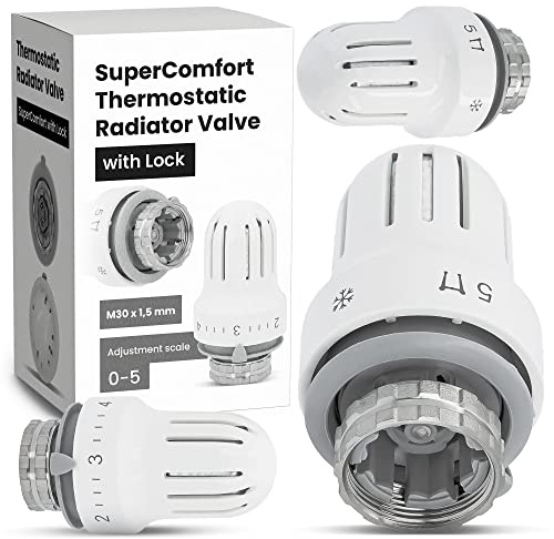 Thermostatisches Heizkörperventil Kopf Ersatz TRV Comfort M30 x 1,5 Heizungssysteme Komfortable Temperaturregelung Heizkörper Thermostatkopf