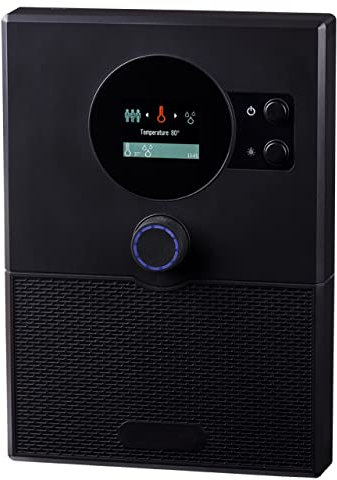 Sentiotec Home.com4 Saunasteuerung mit Bluetooth für alle Saunöfen Schwarz
