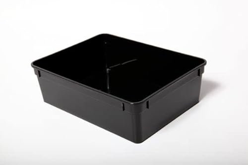 Kunststoffbox schwarz, groß (24x18x7,5 cm) OHNE Deckel