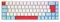CHERRY MX-LP 2.1 Compact Wireless, Cordless Compact Gaming Keyboard with 68 Keys, French Layout (AZERTY), Mechanical MX LOW PROFILE SPEED Switches, White