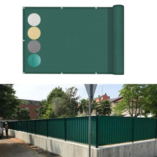 TENDAGGIMANIA Brise Vue Balcon Jardin Garde-Corps réalisé sur Mesure - Tissu Micro-perforé - Toile ombrage Exterieur avec œillets Tous Les 50 cm - Mesure 200 cm x 100 cm - Personnalisable