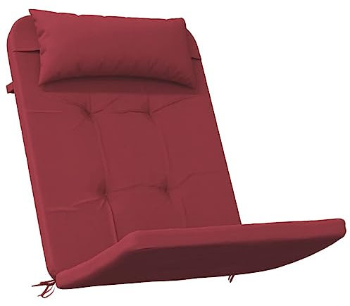 vidaXL Adirondack Auflage 2 STK., Sitzauflage für Gartenmöbel, Wasserabweisendes Sitzkissen, Stuhlkissen Gartenkissen, Weinrot Oxford Gewebe
