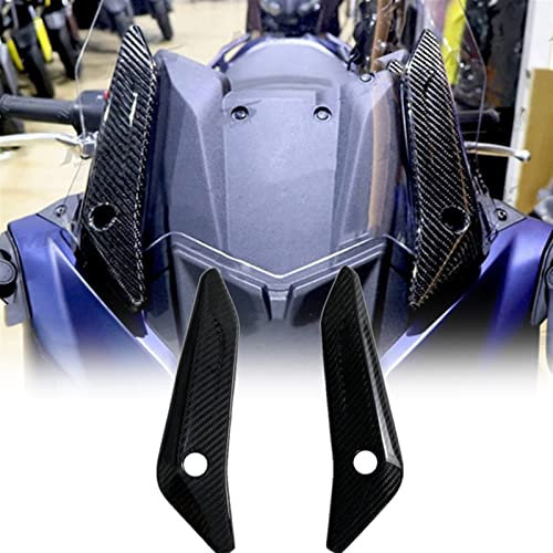 WARFEL Motorrad Dekoration Echtkohlefaser-Motorrad-Windschutzscheiben-Halterungs-Set-Schutz Für Y&amaha T-MAX 560 530 Tmax560 Tmax530 2017-2021 2020