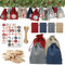 Adventskalender zum Befüllen,24pcs Stoffsäckchen Selbst Befüllen,Weihnachtskalender,DIY Adventskalender Stoffsäckchen mit Holzklammern,Hanfseil und Adventskalender Zahlen Aufklebern,für Weihnachtsdeko