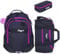 Elephant 3 Teile Set Schulrucksack Jungen Mädchen Signature Hero 2 Schultasche Laptopfach Rucksack + Sporttasche + Mäppchen Box (Tiff Lila 13015 (Schwarz Lila Violett))