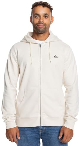 Quiksilver Basic Hood Zip Young Men Sweatshirt, Birch, XL Men's