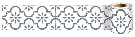 Dostear Friso Para Pared Cenefas Adhesivas BañO Cocina de Papel Para Paredes 3d Infantiles Decorativas Adhesivas Pintado Cocina Vinilo Autoadhesivo Impermeable óValo Gris 10cm X 240cm