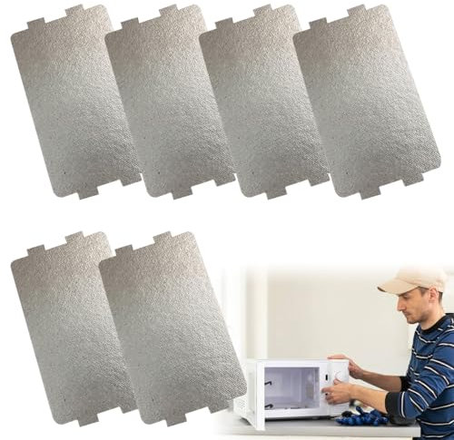 6 Piezas Mica Microondas, Hojas de Lámina de Mica, Microondas Placa de Mica, Hoja de Mica, Accesorios de Placas de Mica, Placas de Mica Hojas, Cortable, para Electrodomésticos de Cocina,116 x 65 mm