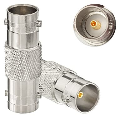Eightwood BNC Adapter Set - Buchse auf Buchse und Stecker 75 Ohm SDI Verbinder für HD-SDI/3G-SDI/4K/8K SDI Video Kamera Monitor Kabel (2 Stück)