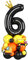 Schwarz Luftballons 6. Geburtstag Junge Bagger Zahlen 6 Folienballons für 6 Jahr Alt Geburtstags Deko mit Bauwagen 40 Zoll Groß Schwarz Orange Gelb Sechs Digit Ballons für 6th Geburtstags Feier Party