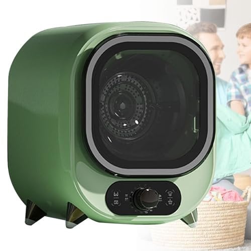 Petit sèche-linge à condensateur, capacité de 5 kg, sèche-linge portable compact, petit sèche-linge à condensation, essoreuse avec capacité de charge de 0,8 kg, pour la maison, les appartements,Green