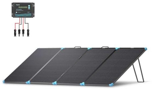 Renogy 220W Lightweight Portable Solar Suitcase with Waterproof 20A Charger Controller, Solar Charger for Power Station RV Camping Off Grid