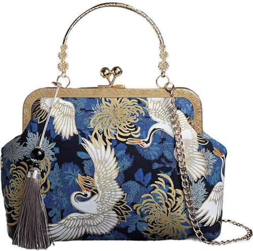 Keuyeo Abendtaschen Im Chinesischen Stil, Cheongsam-Tasche Im Antiken Stil, Vintage-Handtasche Quaste Und Anhänger