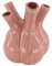 DKNC - Vase Aqaba - Keramik - 26x26x35cm - Pink