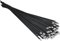 Artillery Pack of 100 Cable Ties Black, 4.6 X 0.25 X 300 Mm Wide Cable Ties Metal, Cable Ties Long Set, Large Cable Ties for Cable Management