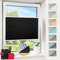 Magiea Plissee ohne Bohren verdunkelung, Thermo Plisseerollo Klemmfix, Schwarz 60x80cm(BxH), Verdunklungsplissee 100% lichtundurchlässig, Faltrollo für Fenster, Sichtschutz Sonnenschutz