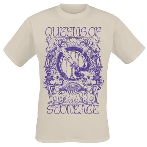 Queens Of The Stone Age Sacrilege Männer T-Shirt Sand Band-Merch, Bands