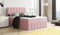 Moderne Boxspringbett MERA Premium Bett mit Bettkasten Ziernähten Bonell Matratze H3 Federkern Topper Polsterbett Doppelbett Schlafzimmer (Rosa - Enzo 152, 200x200)