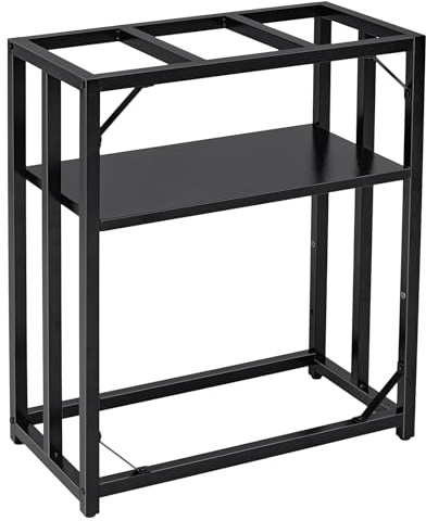 Li-TianFeng Aquarium-Ständer, Aquarium-Ständer für 78 Liter, verstellbares 2-stöckiges Aquarium-Rack (L x B x H): 63 x 33 x 76,5 cm