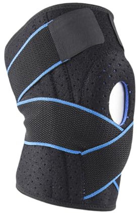 Tutore Ginocchio con Stabilizzatori Laterali Ginocchiera Ortopedica Rotulea Regolabile Supporto Sportiva Neoprene per Legamenti Rotula, Supporto Menisco Legamenti Crociati
