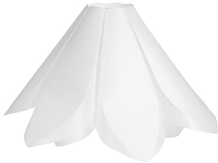 IWOWHERO Lampenschirm Mit Deckel Pendelleuchtenschirm Dekorativer Lampenschutz Kronleuchterlicht Kleine Kronleuchterschirme Lichtschatten Lampenschale Deckenleuchter Pp Weiß