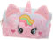 COSMEVIVI Trousse de Toilette Licorne Peluche Sac Cosmétique de Voyage avec Design de Licorne Cartoon pour Maquillage et Toiletries