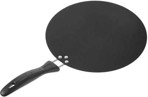 HOLIDYOYO Gusseisen Antihaft Pfanne Mit Griff Runde Crêpe Steakpfanne Flache Pfanne Für Induktionsherd Backofen Grill Camping Leicht Zu Reinigen Komfortabler Griff