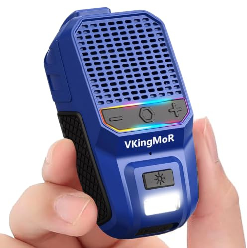 Altoparlante Bluetooth indossabile, mini altoparlante a clip con microfoni