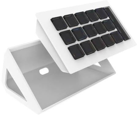 Swiixxer Visual Keyboard LCD-Taste 15 Tasten Live Content Creation Controller Benutzerdefinierte Taste Programmierbare Tastaturen B
