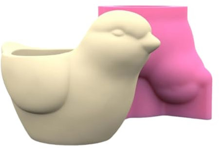 Kreatives Vogelform Zement Pflanzer Silikonform Für Blumentöpfe Stifthalter Gussform Für Gartendekoration Gussguss