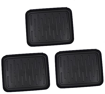 VANZACK 3pcs Shoe Drip Tray Indoor Outdoor Boot Mat for Dogs Plastic Plant Pot Tray Dog Feeding Mat