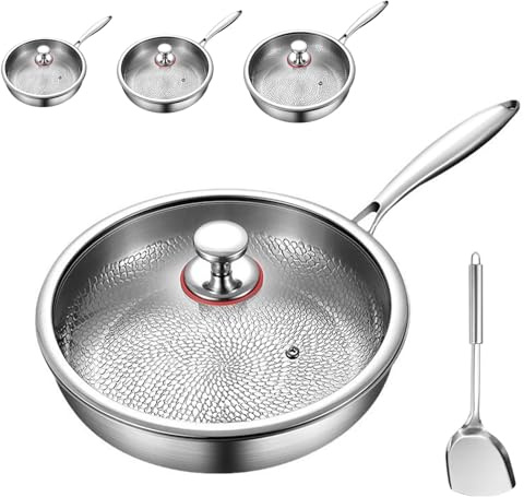 26/28/30cm Kovali Titan Bratpfanne, Mosman Titanium Nutri Pan Pro Generation 2 (2025), Anti-Scalding Handle, Scratch-Resistant, Durable, Non-Stick Frying Pan Suitable for All Stove Types (28cm)