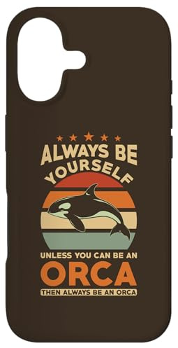 Hülle für iPhone 17 Orca Whale Design Sei Immer du selbst, Retro-Orca