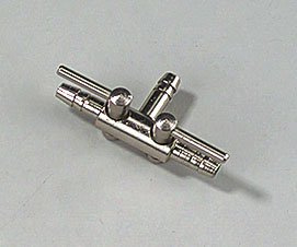 EBI 224-103371 Absperrhahn 2/3 Wege für Luftschlauch aus Metall