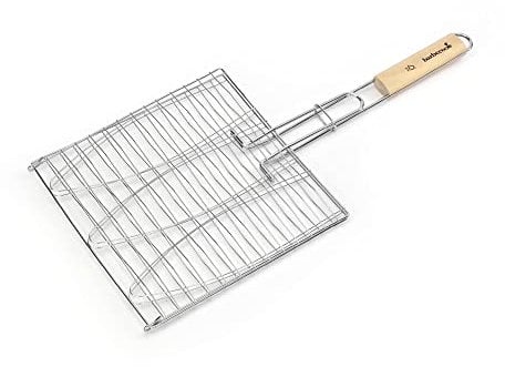 Barbecook Parrilla para Pescado Triple Cromada Tipo Besuguera, Gris, 28x28x3 cm, 2230938055