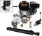 Log Splitter Kit With Loncin 5.5HP Engine, Compact Auto Kickout Lever Valve. Suitable for a 7.7 Ton Force