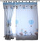 TupTam Kinderzimmer Vorhänge Baby Gardinen mit Schleifen 2er Set, Farbe: Eulen 2 Blau, Größe: ca. 155x95 cm