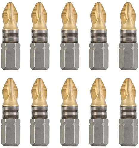 kwb Titan Bits - Bitsset – 10er PZ 2 Bit-Set 25 mm, Bitbox, 1/4 Außensechskant, universel