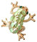 Navachi - Basismetall, vergoldet mit 18 kt Oval Green Opal