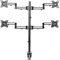 VIVO Quad Monitor 17 to 32 inch LED LCD Clamp-on Desk Mount, Heavy Duty Articulating Computer Stand, Holds 4 Screens, Max VESA 100x100, Fully Adjustable for Home Office Workstation, STAND-V104Y